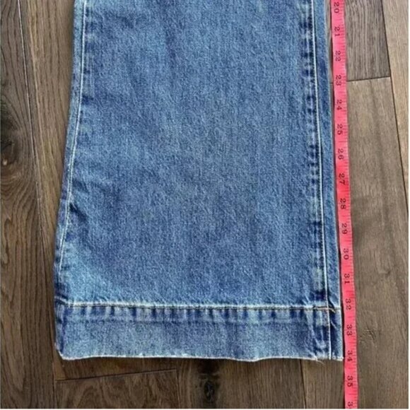 7 For All Mankind Dojo High Rise Flare Trouser Jeans Size 27 Lace Embroidery NWT - Picture 9 of 9